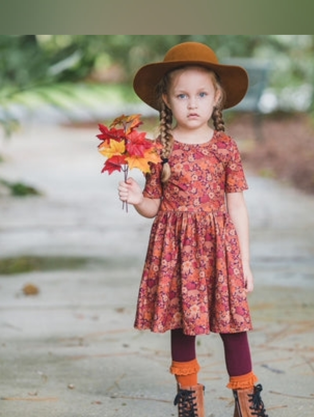 NWOT Girls Floral Scoop Neck Short Sleeve Twirl Everyday Dress Size 6-12M